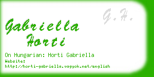 gabriella horti business card